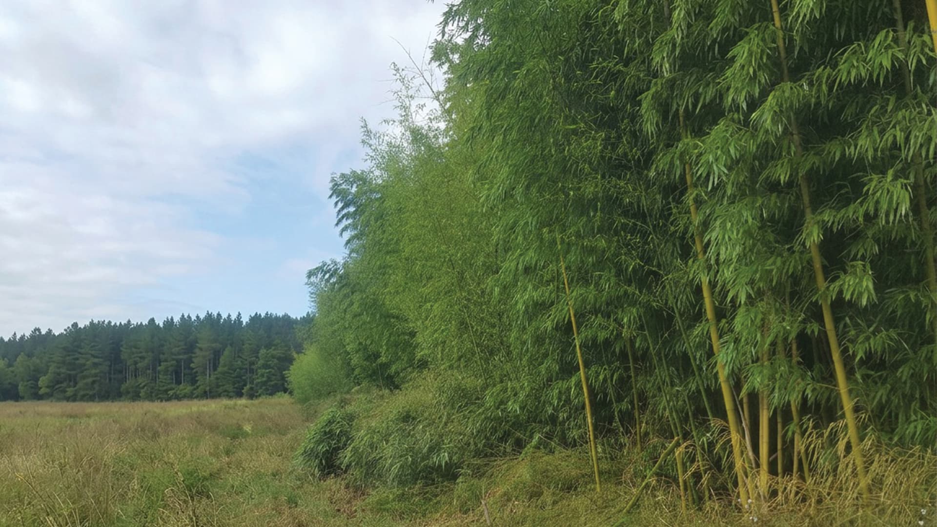 Mature bamboo grove